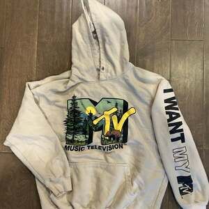 MTV Music Television Classic‎ Logo Tan Pullover Hoodie